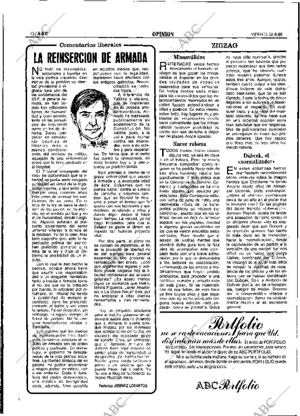 ABC SEVILLA 26-08-1988 página 12