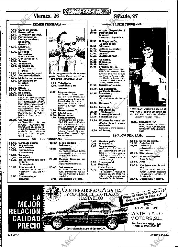 ABC SEVILLA 26-08-1988 página 70