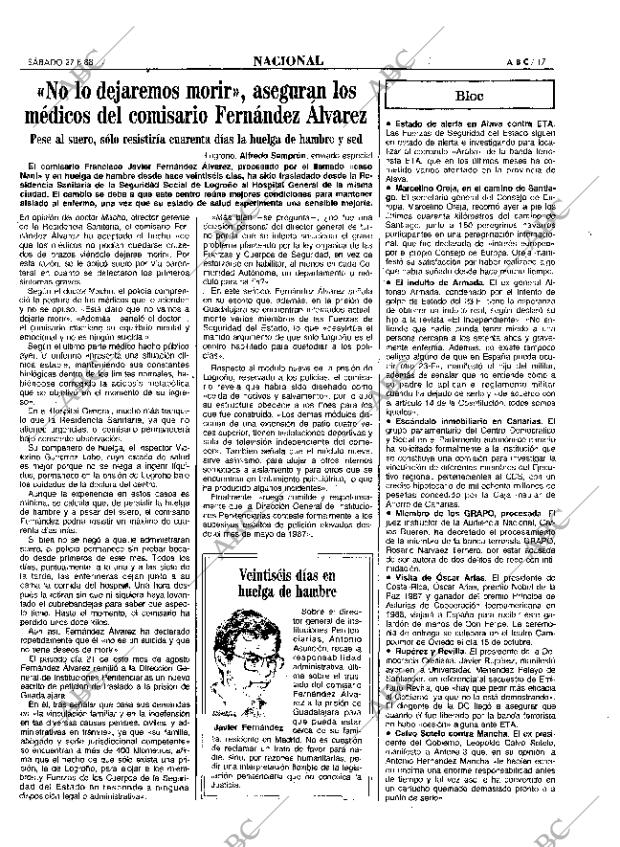 ABC MADRID 27-08-1988 página 17