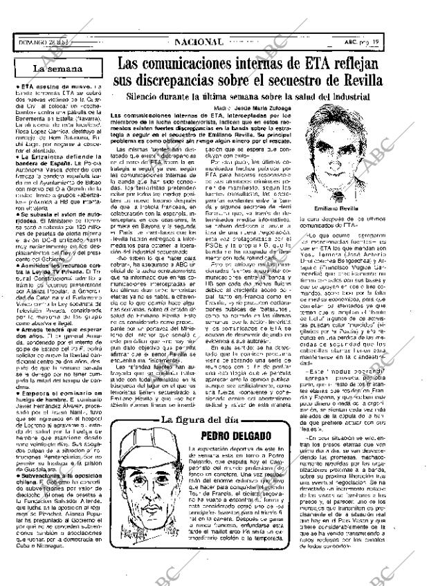 ABC MADRID 28-08-1988 página 19