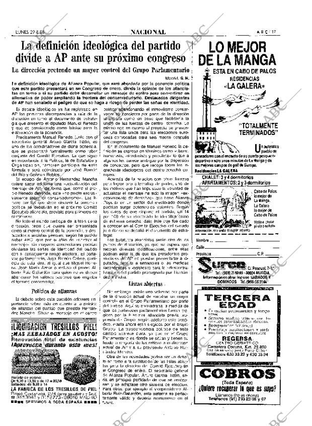 ABC MADRID 29-08-1988 página 17