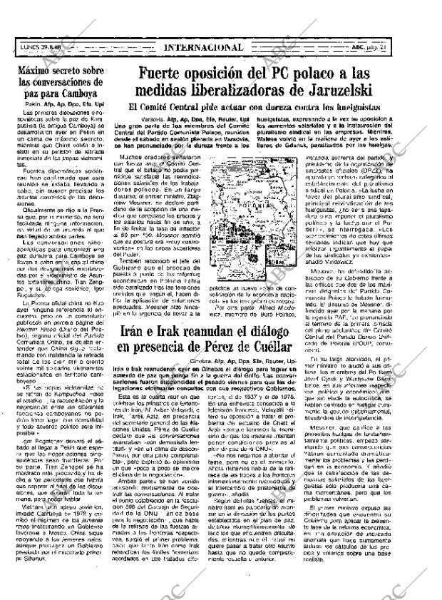 ABC MADRID 29-08-1988 página 21