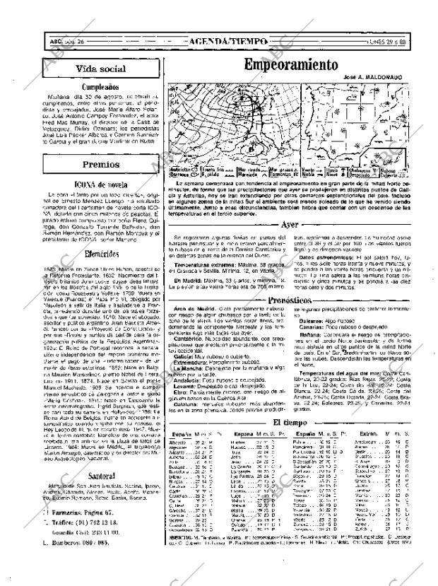 ABC MADRID 29-08-1988 página 26