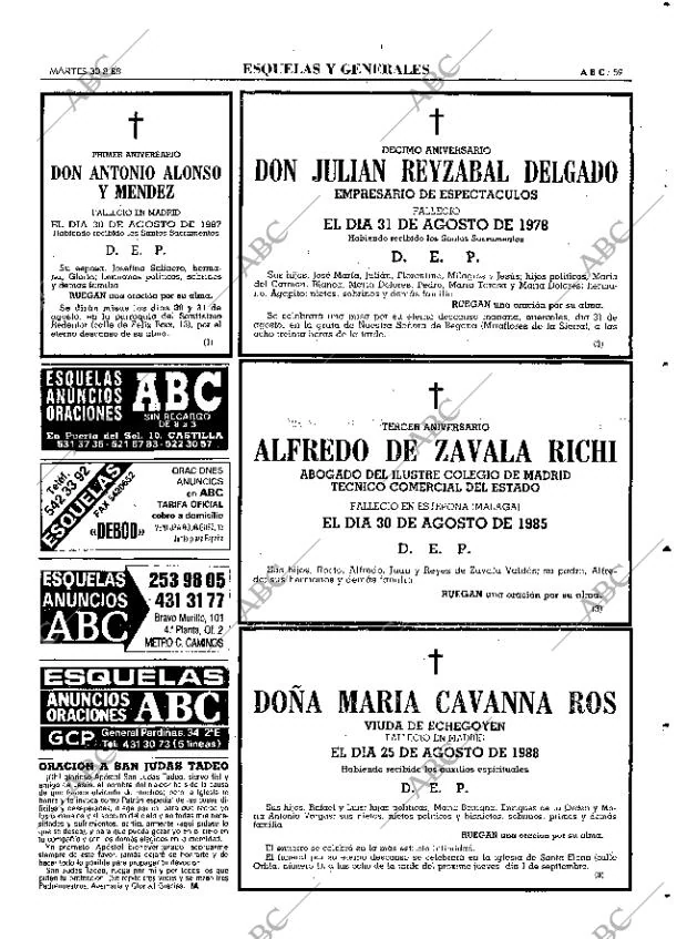 ABC MADRID 30-08-1988 página 59