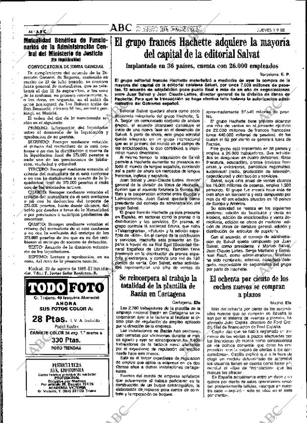 ABC SEVILLA 01-09-1988 página 44