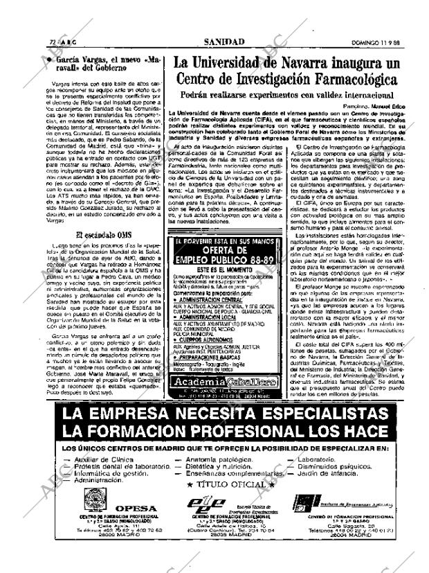 ABC MADRID 11-09-1988 página 72