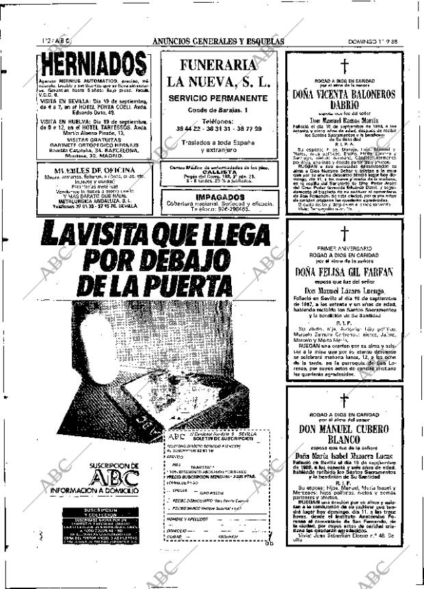 ABC SEVILLA 11-09-1988 página 112