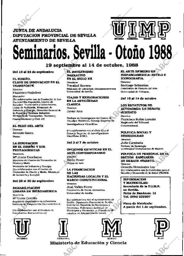 ABC SEVILLA 11-09-1988 página 131