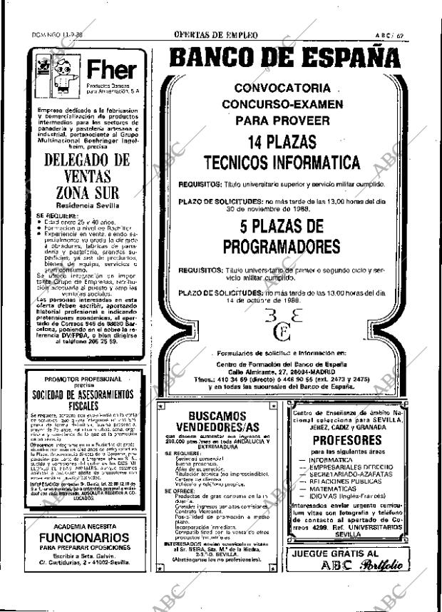 ABC SEVILLA 11-09-1988 página 69