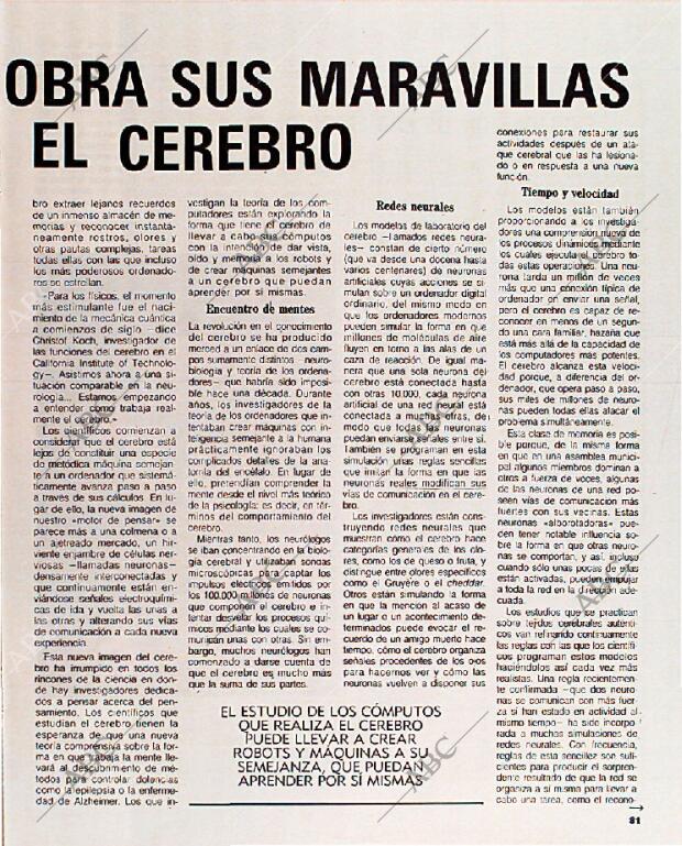 BLANCO Y NEGRO MADRID 11-09-1988 página 81