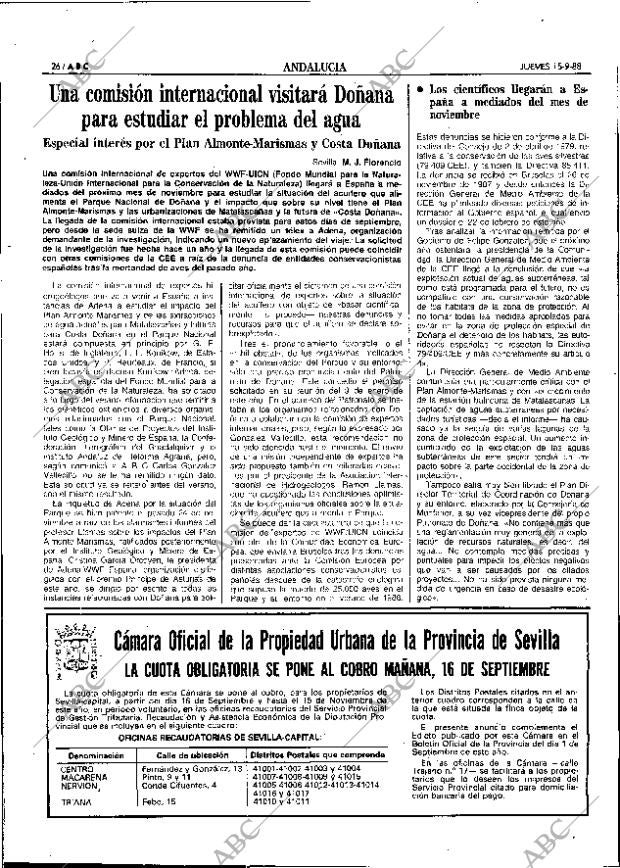 ABC SEVILLA 15-09-1988 página 26