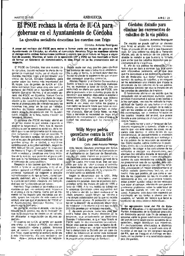 ABC SEVILLA 20-09-1988 página 33