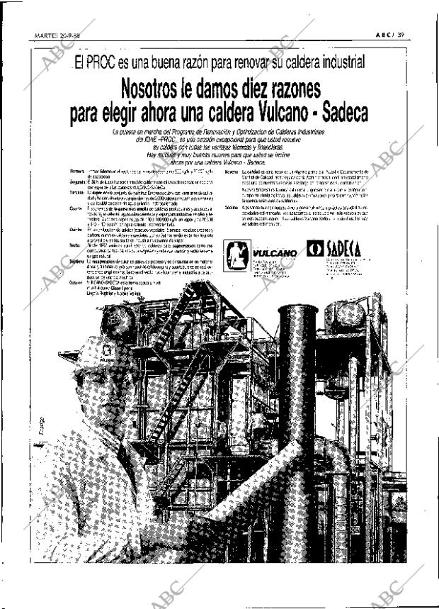 ABC SEVILLA 20-09-1988 página 39