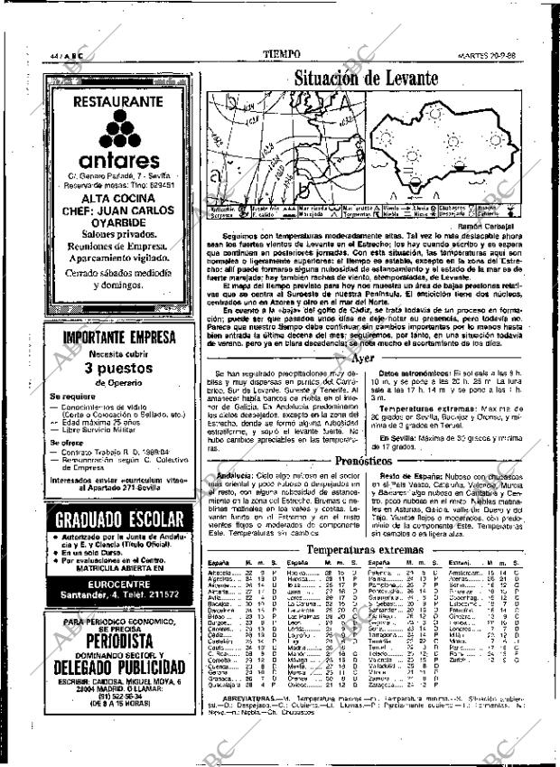 ABC SEVILLA 20-09-1988 página 44