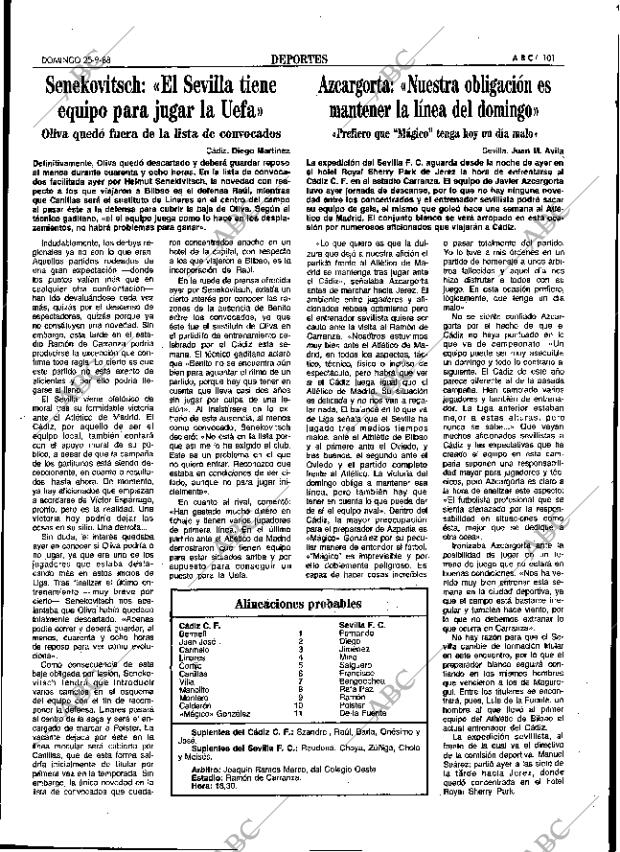 ABC SEVILLA 25-09-1988 página 101