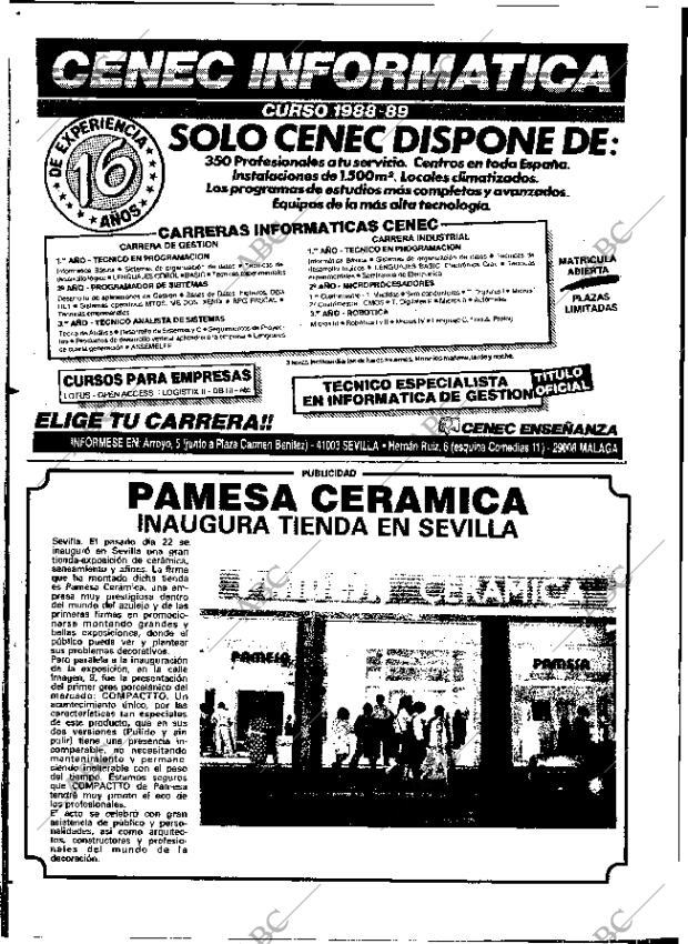 ABC SEVILLA 25-09-1988 página 132