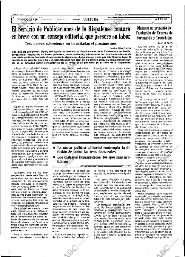 ABC SEVILLA 25-09-1988 página 61