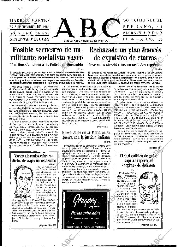 ABC MADRID 27-09-1988 página 17