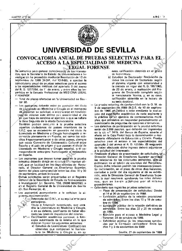 ABC SEVILLA 27-09-1988 página 19