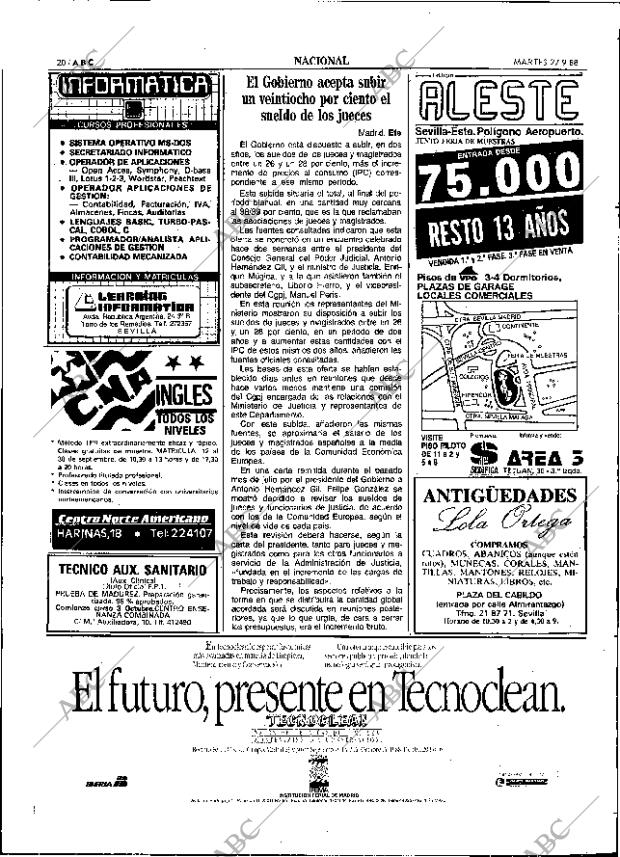 ABC SEVILLA 27-09-1988 página 20