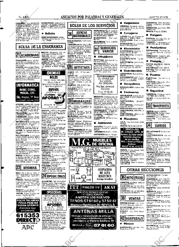 ABC SEVILLA 27-09-1988 página 76