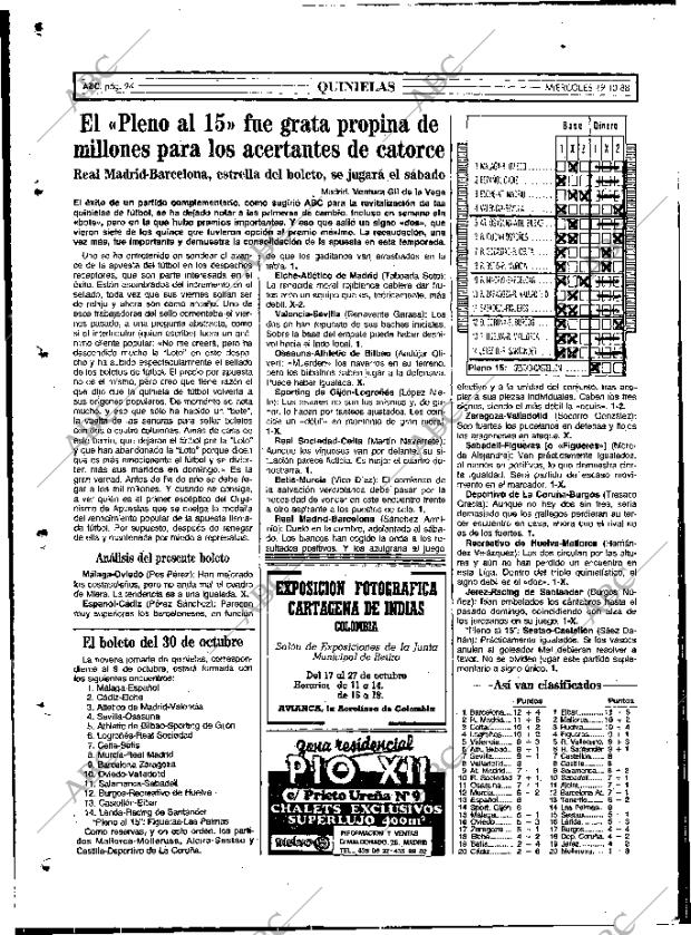 ABC MADRID 19-10-1988 página 94