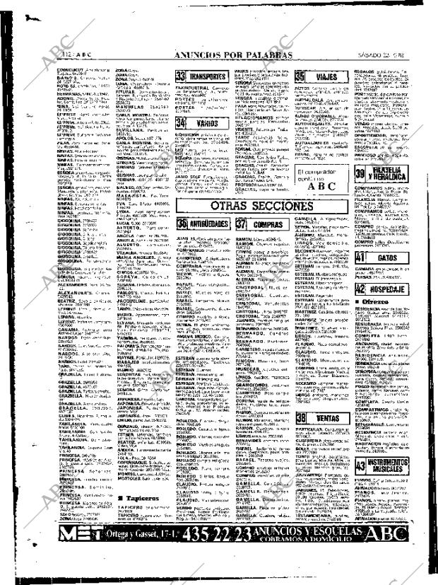 ABC MADRID 22-10-1988 página 112