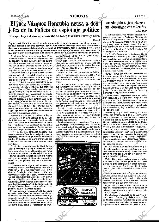 ABC MADRID 22-10-1988 página 27
