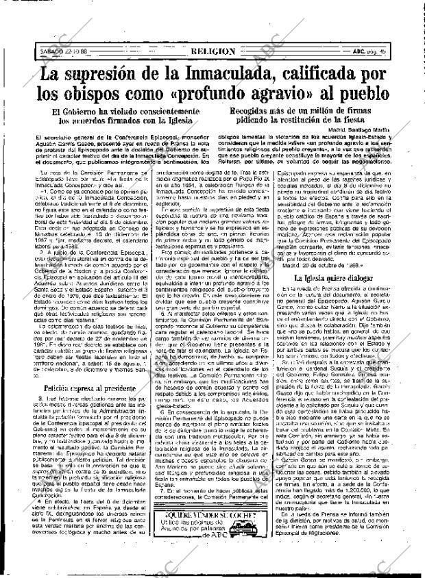 ABC MADRID 22-10-1988 página 45