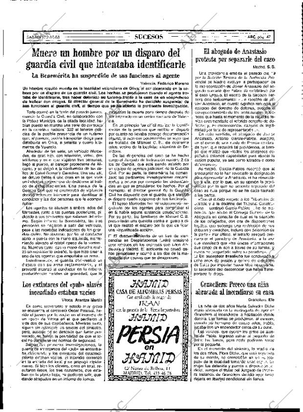 ABC MADRID 22-10-1988 página 47