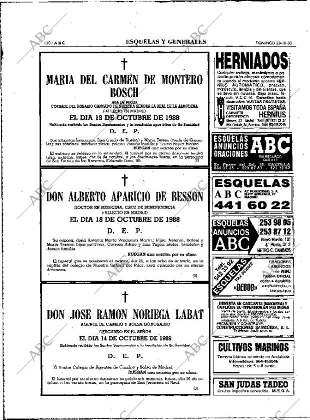 ABC MADRID 23-10-1988 página 130