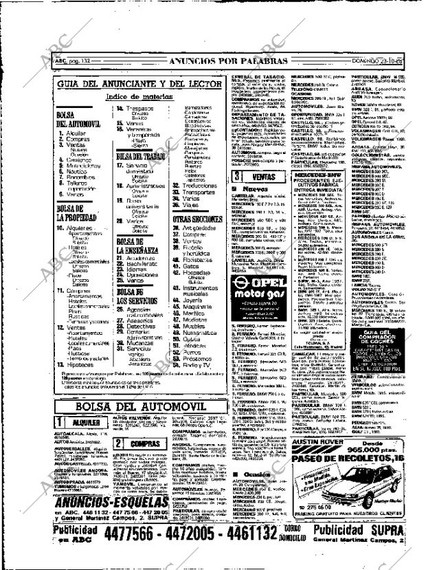 ABC MADRID 23-10-1988 página 132