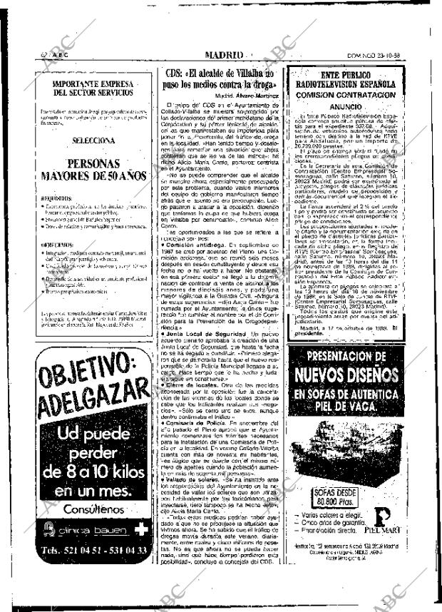 ABC MADRID 23-10-1988 página 62