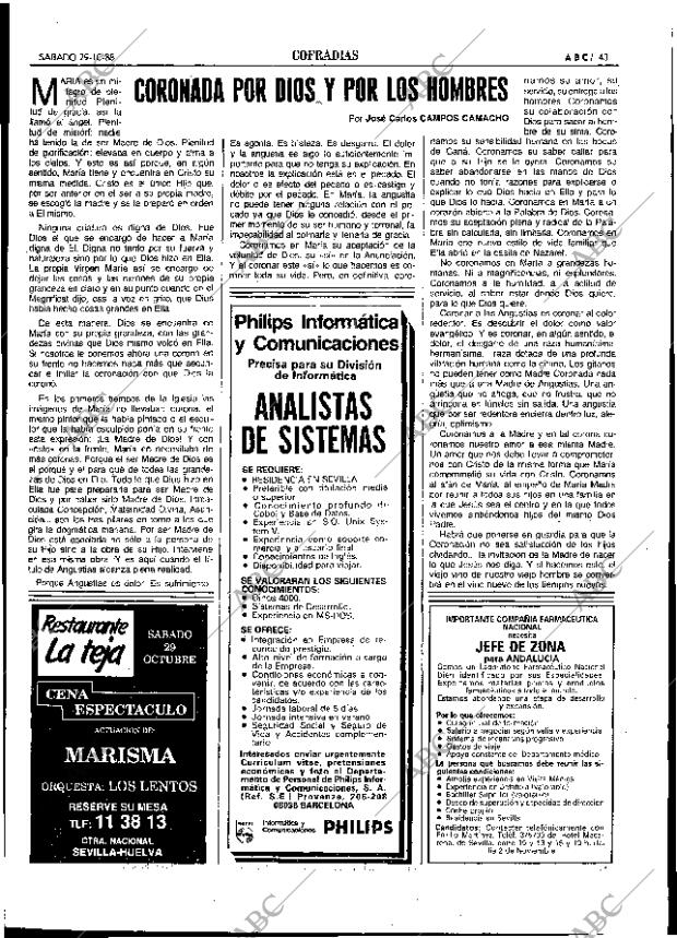 ABC SEVILLA 29-10-1988 página 43