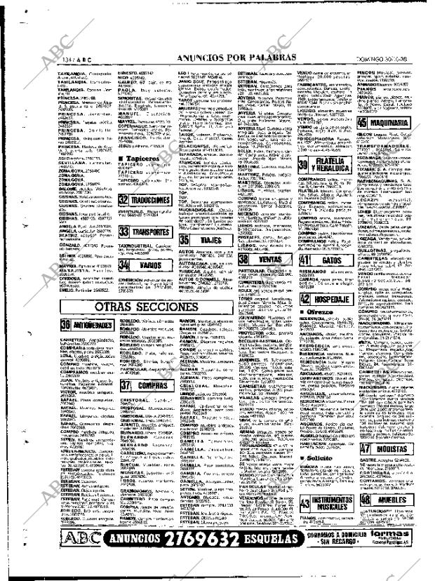 ABC MADRID 30-10-1988 página 134