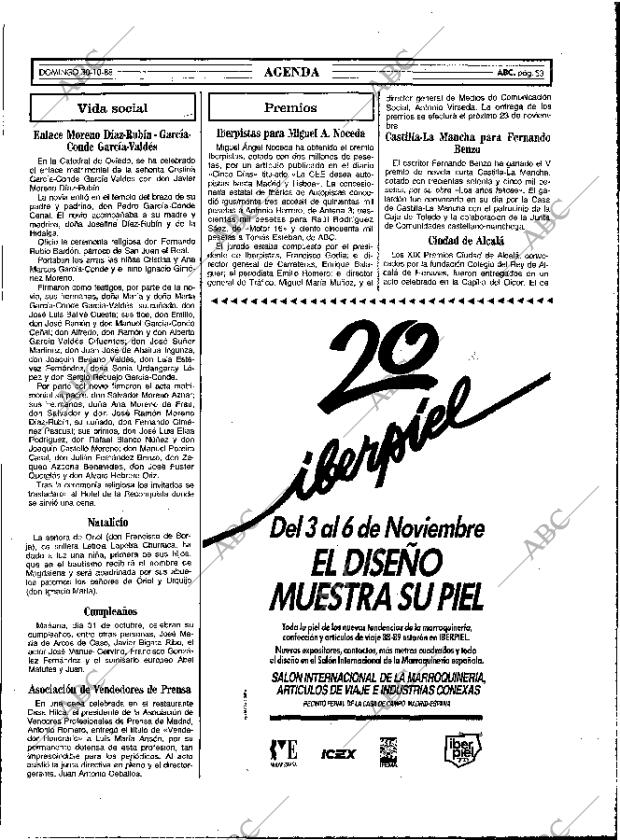 ABC MADRID 30-10-1988 página 53