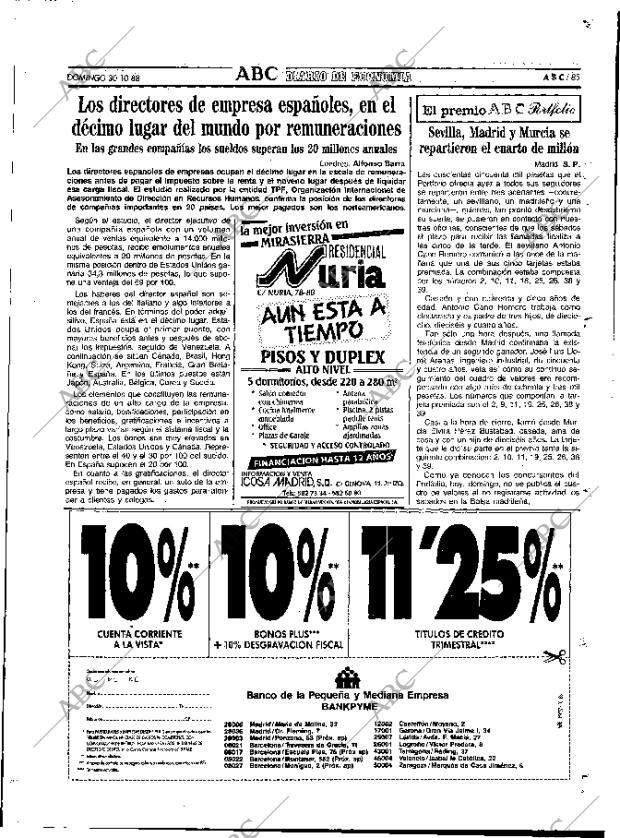 ABC MADRID 30-10-1988 página 85