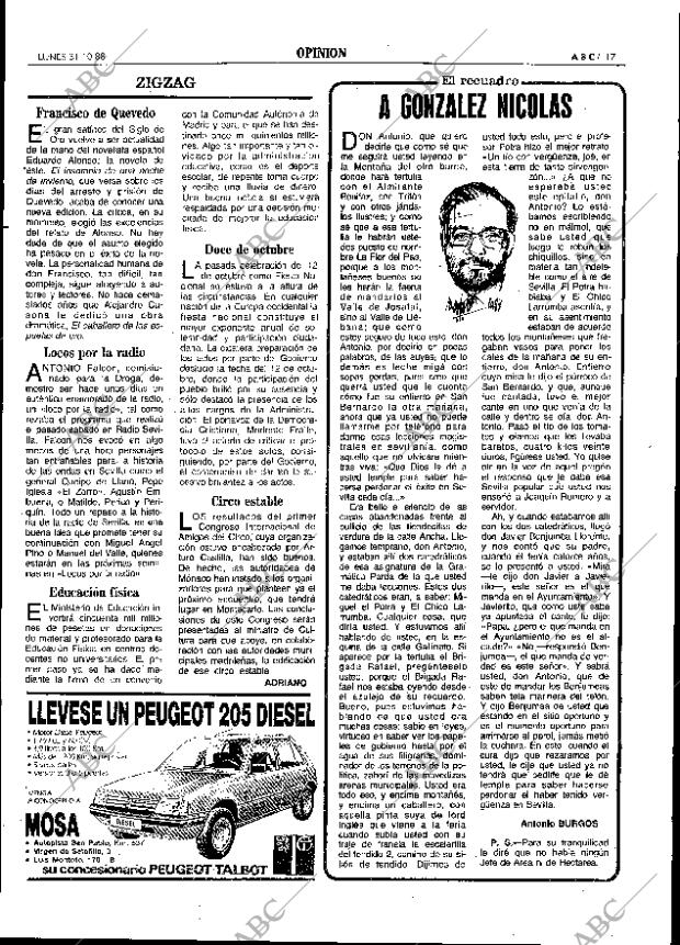 ABC SEVILLA 31-10-1988 página 17