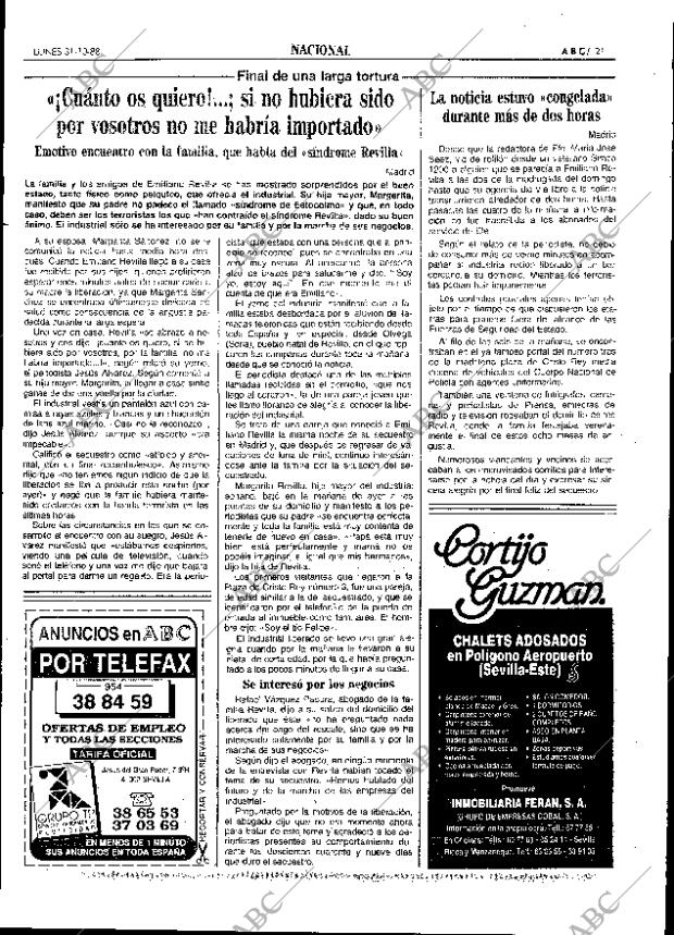 ABC SEVILLA 31-10-1988 página 21