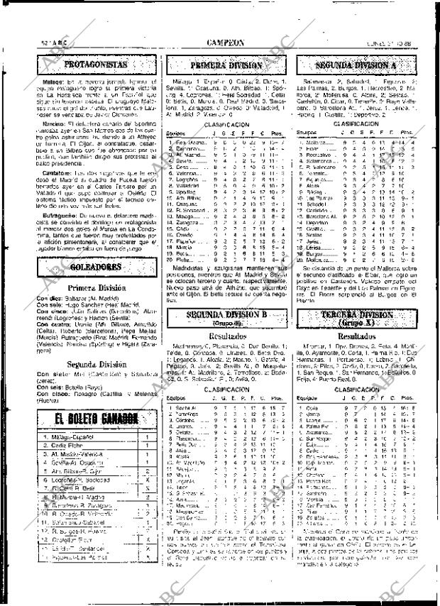 ABC SEVILLA 31-10-1988 página 52