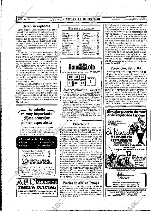 ABC MADRID 01-11-1988 página 14