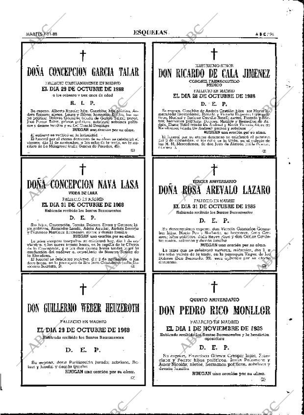 ABC MADRID 01-11-1988 página 91