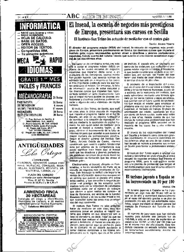 ABC SEVILLA 01-11-1988 página 54