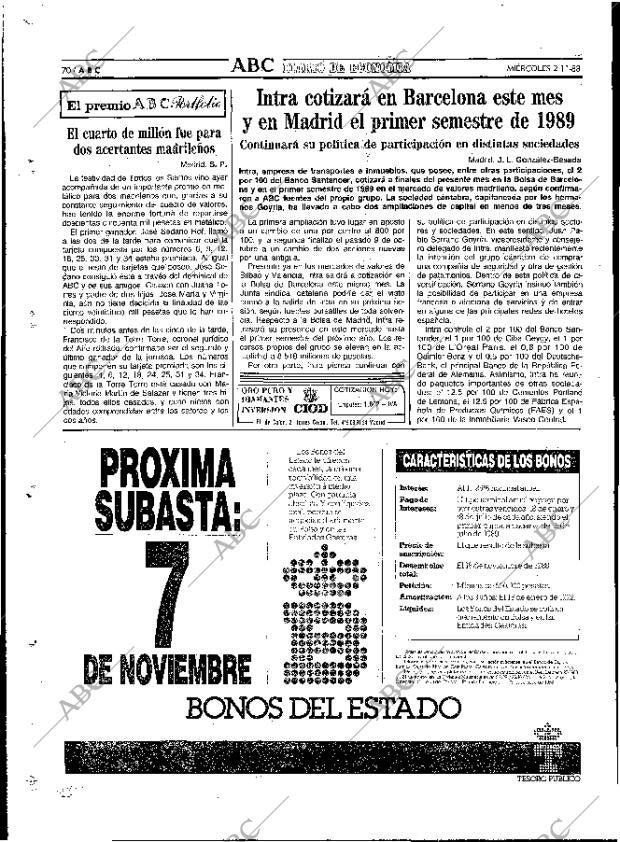 ABC MADRID 02-11-1988 página 70