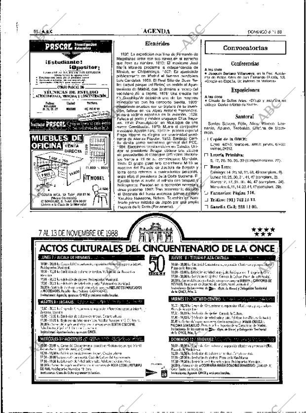 ABC MADRID 06-11-1988 página 58