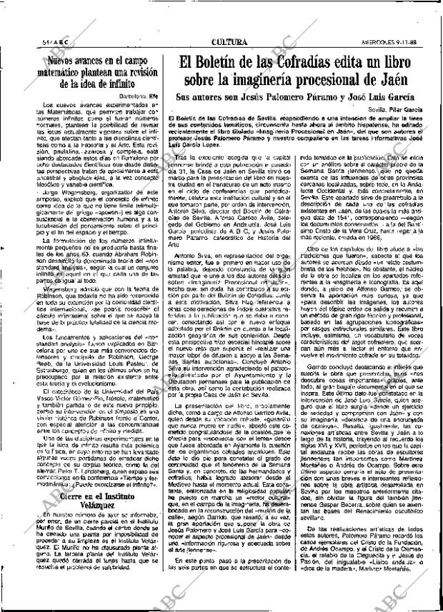 ABC SEVILLA 09-11-1988 página 54
