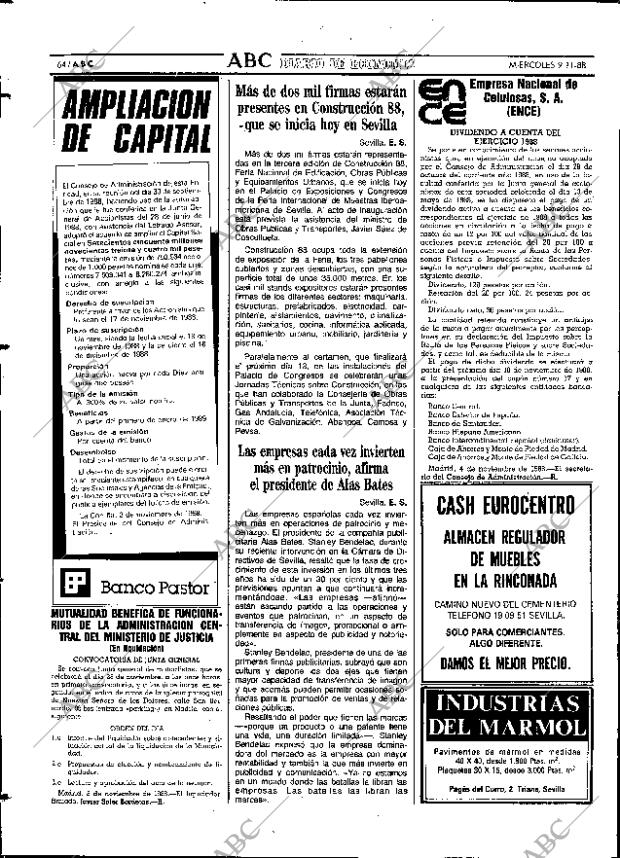 ABC SEVILLA 09-11-1988 página 64