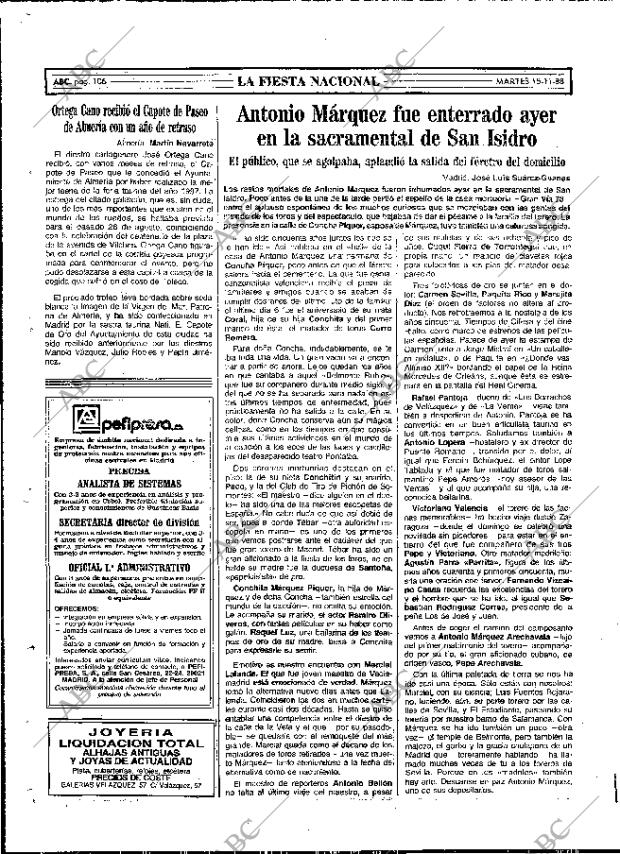 ABC MADRID 15-11-1988 página 106