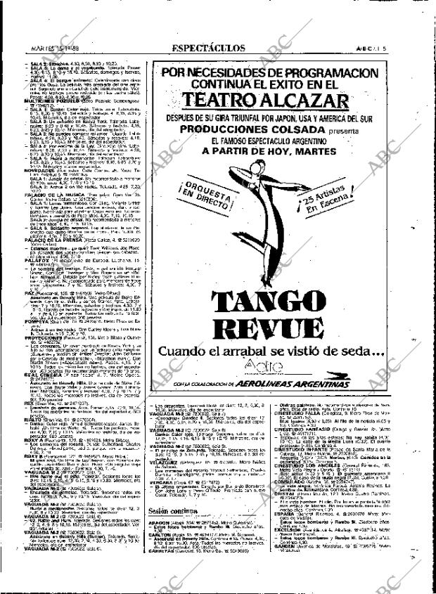 ABC MADRID 15-11-1988 página 115