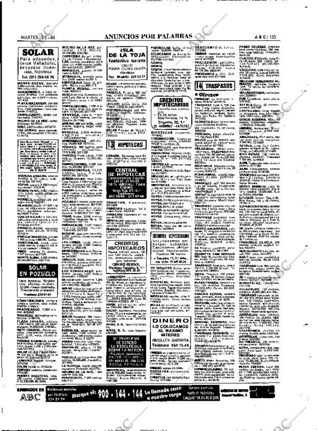 ABC MADRID 15-11-1988 página 135